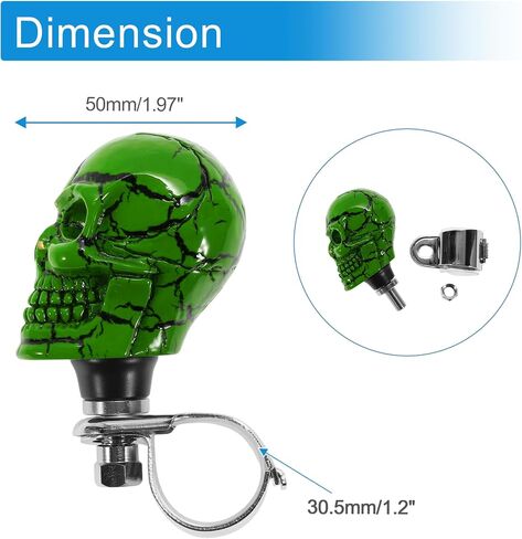 30.5mm Car Steering Wheel Knob Small Skull Vehicle Steering Wheel Rotator Ball for SUV Pickup Trucks Semi-Trailers Vans Boats Beige 1 Pc in Kuwait