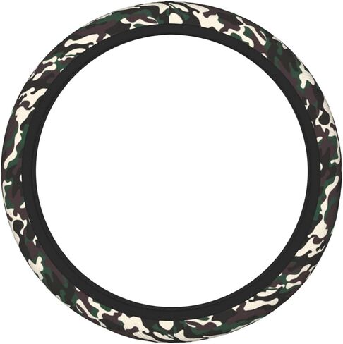 غطاء عجلة قيادة السيارة كلاسيكي بطبعة جلد الفهد، مسامي ومضاد للانزلاق، عجلة قيادة مرنة قابلة للتمدد تناسب السيارة، سيارات الدفع الرباعي، الشاحنة، السيدان، الشاحنة العالمية 15 بوصة in Kuwait