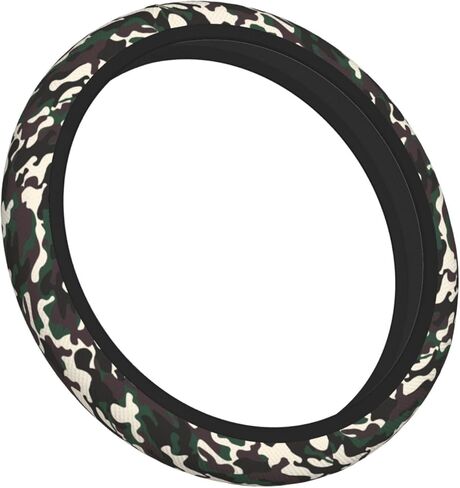 غطاء عجلة قيادة السيارة كلاسيكي بطبعة جلد الفهد، مسامي ومضاد للانزلاق، عجلة قيادة مرنة قابلة للتمدد تناسب السيارة، سيارات الدفع الرباعي، الشاحنة، السيدان، الشاحنة العالمية 15 بوصة in Kuwait