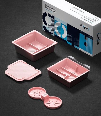 2025 Upgrade Tesla Model 3 Highland Accessories Console Organizer 4PCS Set [Center Console Organizer & Armrest Organizer & Hidden Storage Box & Cup Mat] Partition Storage for Model 3 (2024-2025) in Kuwait