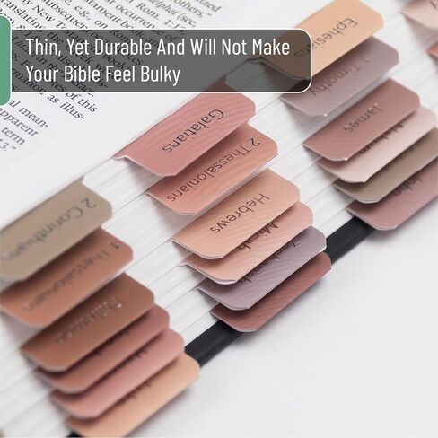 Mr. Pen- Bible Tabs, 75 Tabs, Velvet Ember, Laminated Bible Tabs for Women and Men, Bible Tabs for Study Bible, Bible Index Tabs, Bible Book Tabs, Bible Labels Tabs, Mr Pen Bible Tabs in Saudi Arabia