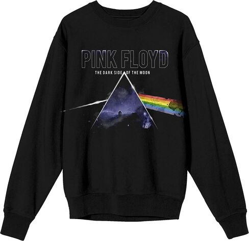 Bioworld Pink Floyd Dark SIde Of The Moon Trap Graphics Men's Black Long Sleeve Sweatshirt in Saudi Arabia