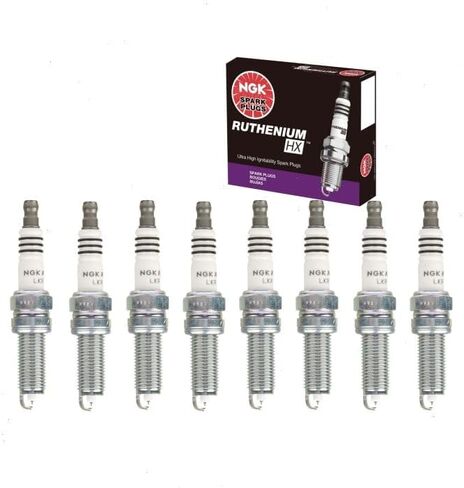 8 pc NGK Ruthenium HX Spark Plugs compatible with Mercedes-Benz GL450 4.6L 4.7L V8 2007-2012 in Saudi Arabia