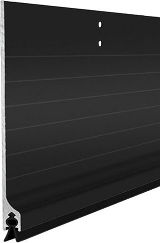Door Metal Draft Stopper 42 inches Aluminum Mouse Blocker with Rubber Sweep Seal for Stop Under Doors Drafty Cover 2-3/8 inch Gap, 3-3/8"x42" Silver in Saudi Arabia