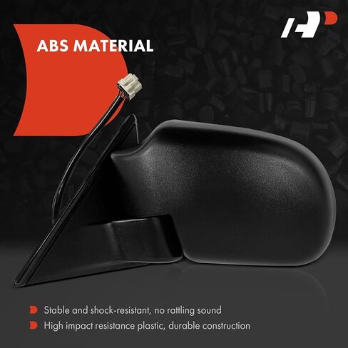 A-Premium Pair (2) Driver and Passenger Side Power Door Mirror - Compatible with Chevrolet Blazer 1999-2005, S10 1999-2004 & GMC Jimmy 1999-2001, Sonoma & Oldsmobile Bravada - Heated, Manual Folding in Saudi Arabia