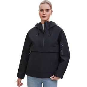 Women’s Anorak Pullover Jacket, Lightweight Hoodie Rain Jacket, Water-Resistant, Hooded, Perfect for Camping & Travel in Saudi Arabia