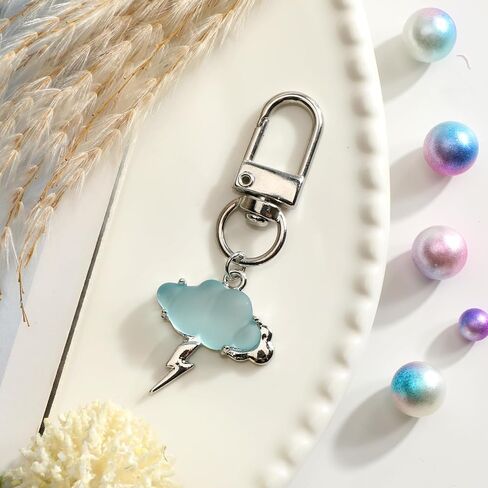Cloud Keychain,Y2K Keychain for Keys Purse Handbag,Cute Weather Charm Gift for Women Birthday Christmas in Saudi Arabia