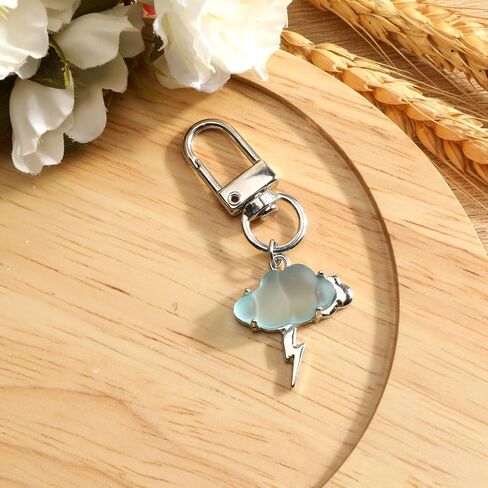 Cloud Keychain,Y2K Keychain for Keys Purse Handbag,Cute Weather Charm Gift for Women Birthday Christmas in Saudi Arabia