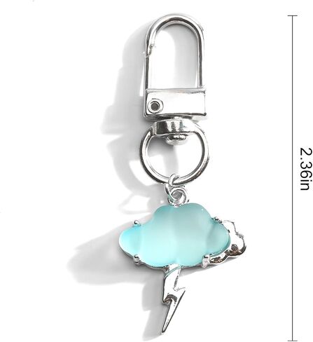 Cloud Keychain,Y2K Keychain for Keys Purse Handbag,Cute Weather Charm Gift for Women Birthday Christmas in Saudi Arabia