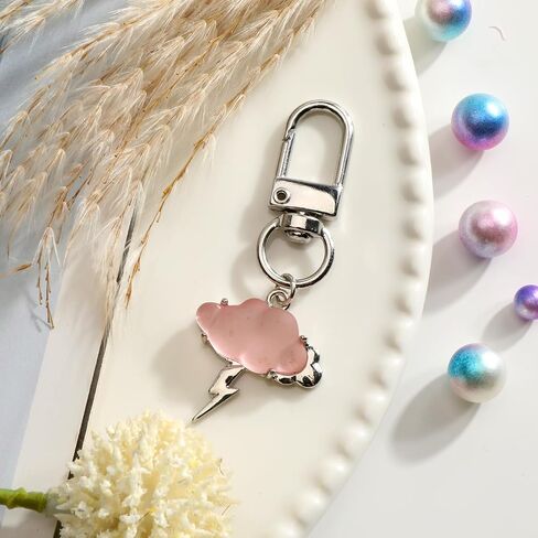 Cloud Keychain,Y2K Keychain for Keys Purse Handbag,Cute Weather Charm Gift for Women Birthday Christmas in Saudi Arabia