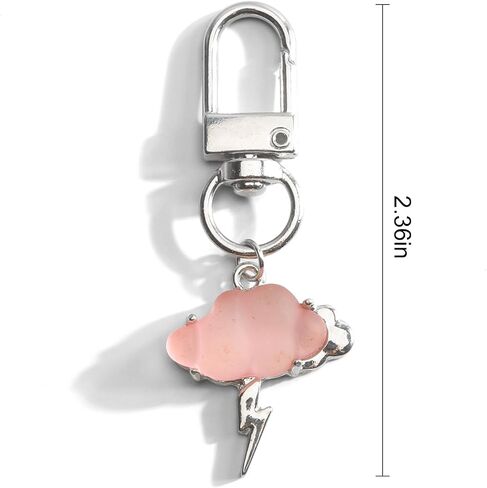 Cloud Keychain,Y2K Keychain for Keys Purse Handbag,Cute Weather Charm Gift for Women Birthday Christmas in Saudi Arabia