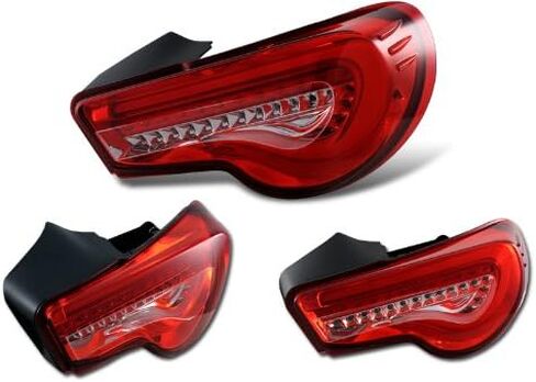 EPARTS دخان عدسة كامل LED الذيل الفرامل وقف الضوء الخلفي الذيل مصابيح زوج يناسب 2013-2017 سليل FR-S FRS / 2013-2019 سوبارو BRZ in Kuwait