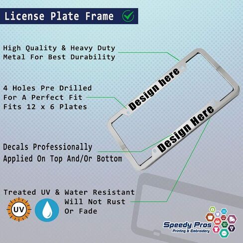 I Love Tennis Zinc Metal License Plate Frame Car Auto Tag Holder - Chrome 4 Holes in Saudi Arabia