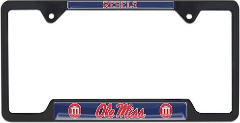 Ole Miss Rebels Black License Plate Frame in Saudi Arabia
