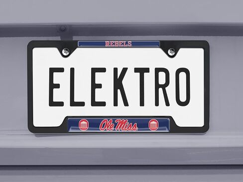 Ole Miss Rebels Black License Plate Frame in Saudi Arabia