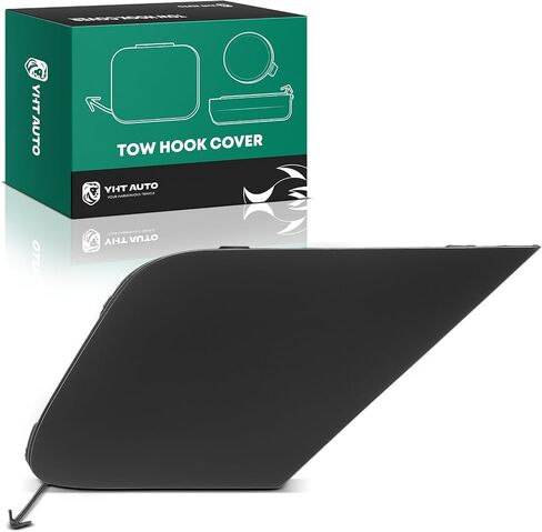 YHTAUTO Tow Hook Cover Compatible with Lexus ES250 2021-2024, ES350 ES300h 2019-2024, Japan Built Vehicle, Front Left Driver Side Bumper Towing Bracket Hole Cover, Black Tow Eye Cap in Saudi Arabia