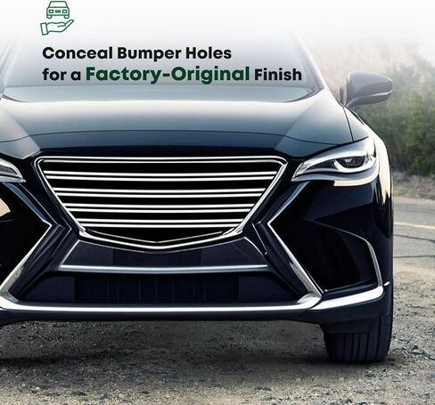 YHTAUTO Tow Hook Cover Compatible with Lexus ES250 2021-2024, ES350 ES300h 2019-2024, Japan Built Vehicle, Front Left Driver Side Bumper Towing Bracket Hole Cover, Black Tow Eye Cap in Saudi Arabia