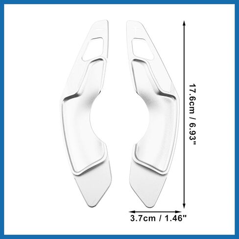 1 Pair Silver Tone Steering Wheel Shift Paddle Shifter Aluminum Alloy Extend Cover for Lexus IS300h IS350 IS250 IS300 IS200t NX300 RC300 2013-2020 Item Replacement in Saudi Arabia