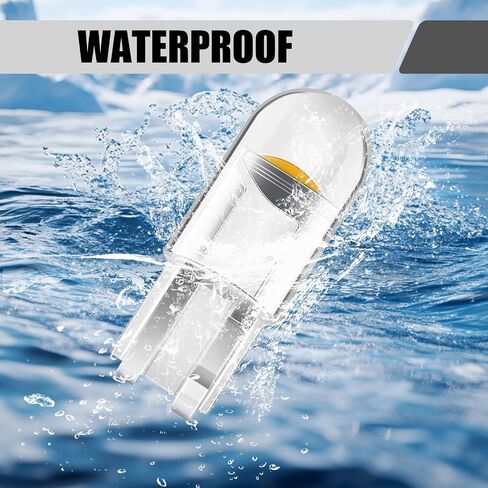 30 قطعة 194 مصباح LED، 168 2825 W5W T10 6000K إسفين COB لمبات، 0.36 وات 12 فولت مصابيح بديلة LED، عالمية للوحة قيادة السيارة، خريطة قبة الباب، أضواء لوحة الترخيص (أبيض) in Kuwait