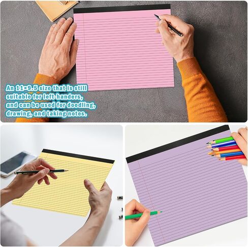 4 حزمة 11 "× 9.5" ، حكمت كلية اللوحة القانونية للمناظر الطبيعية ، وسادات مبطنة 40 صفائح الباستيل الملونة ، المفكرة الأفقية 80 منصات كتابة المناظر الطبيعية GSM ، وسادة قانونية جمالية لأعمال المكاتب المدرسية (الباستيل) in Saudi Arabia