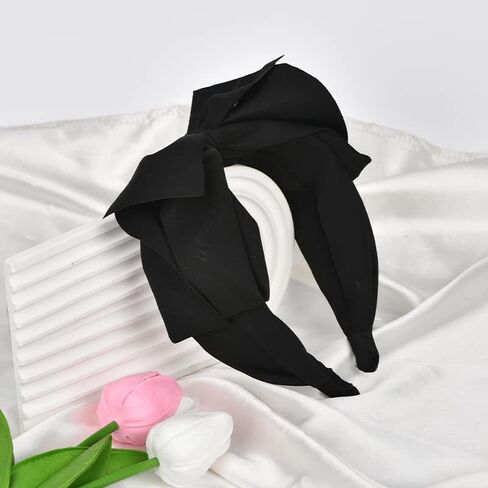عصابة رأس Kilener Red Bow مع عقدة كبيرة - طوق شعر وإكسسوارات عقدة علوية للنساء والفتيات in Saudi Arabia