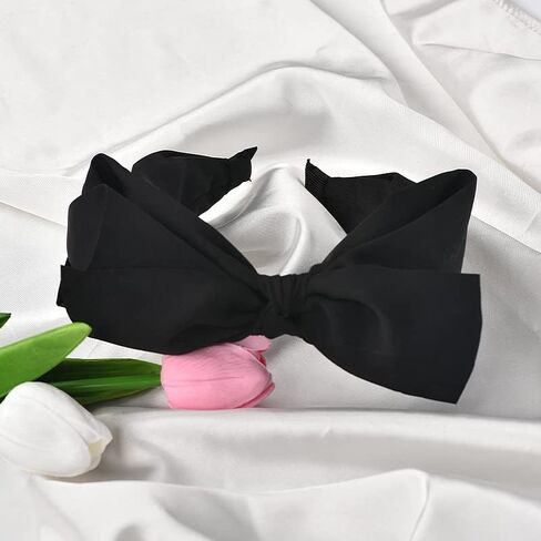 عصابة رأس Kilener Red Bow مع عقدة كبيرة - طوق شعر وإكسسوارات عقدة علوية للنساء والفتيات in Saudi Arabia