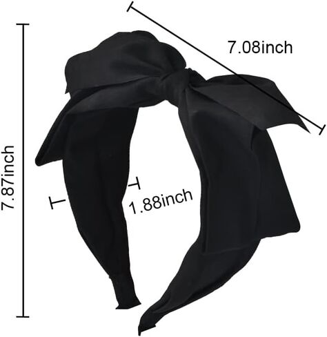 عصابة رأس Kilener Red Bow مع عقدة كبيرة - طوق شعر وإكسسوارات عقدة علوية للنساء والفتيات in Saudi Arabia
