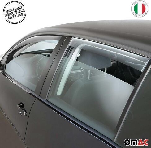 OMAC نافذة حاجب تنفيس المطر الحرس منحرف لسيارات BMW X1 E84 2010-2015 الاكريليك الدخان in Kuwait