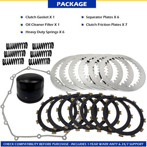 Clutch & Cover Gasket Kit Compatible with Yamaha FZ07 2015-2017 MT-07 XSR700 2018-2022 Tenere 700 XTZ07 2021-2022 OEM# 1WS-W001G-00-00 in Saudi Arabia