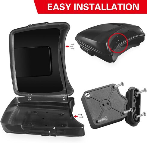 Tour Pak Pack Trunk Lid Latch with Keys Fit for Harley Touring Road King Road Glide Street Glide Electra Glide Ultra-Classic 2014-2024 (Chrome) in Saudi Arabia