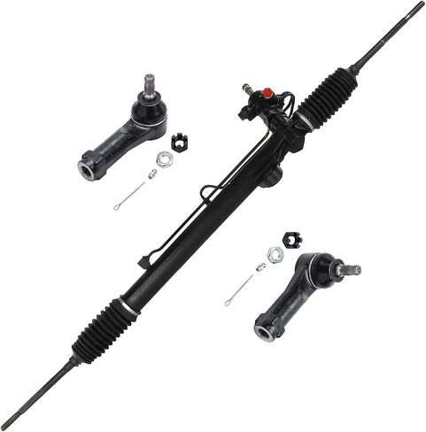 Detroit Axle - Rack and Pinion Kit for 99-04 Honda Odyssey, 1 Power Steering Rack & Pinion Assembly 2 Front Outer Tie Rod Ends 1999 2000 2001 2002 2003 2004 Replacement in Saudi Arabia