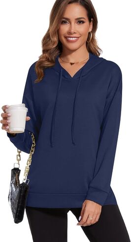 BISHUIGE Womens Long Sleeves Hoodies Fashion Sweatshirts in Kuwait