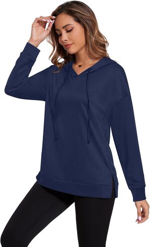 BISHUIGE Womens Long Sleeves Hoodies Fashion Sweatshirts in Kuwait