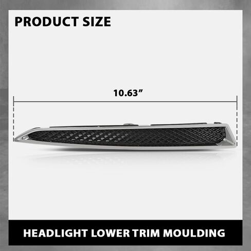 GRAND ORANGE Pair Headlights Lower Trim Moulding, Compatible with Ford Escape S/SE/SEL/Titanium Sport Utility 4-Door 2013-2016, Left Driver Right Passenger Side 2PCS, CJ5Z13008D, CJ5Z13008C in Saudi Arabia
