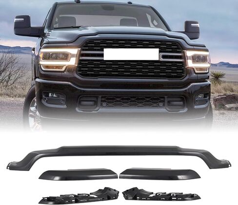KARPAL Front Upper Grille Molding Fit for 2019-2024 Ram 2500 Replace 6NB06TZZAE CH1217101 Matte Black in Saudi Arabia