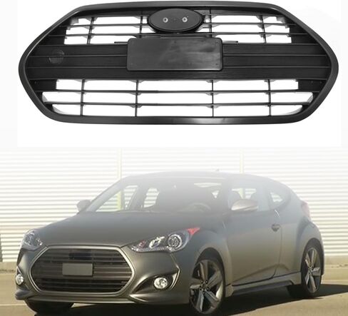 شبكة أمامية علوية سوداء غير لامعة GXARTS 865612V500 متوافقة مع Hyundai Veloster Turbo 2013-2016 in Saudi Arabia