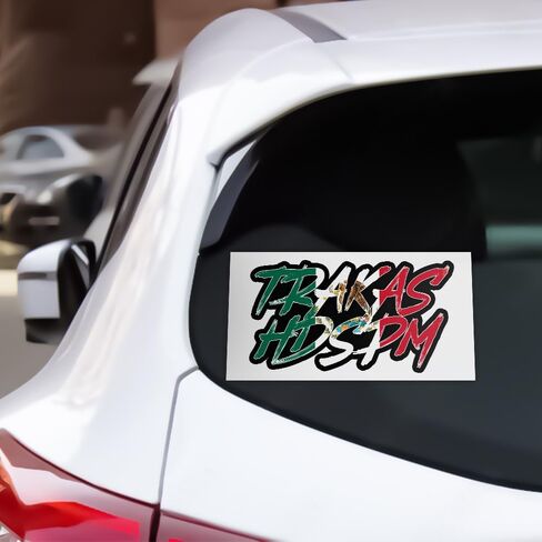 [7.5"x3.75"] TRAKAS HDSPM Sticker trakas hdspm calcomanía Mexico Mexican Flag Vinyl Decal Sticker for Window Bumper Cars Trucks Adult Humor Joke Funny Bumper Gen Z Meme Car in Saudi Arabia