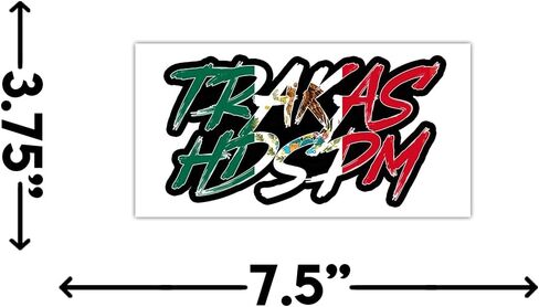 [7.5"x3.75"] TRAKAS HDSPM Sticker trakas hdspm calcomanía Mexico Mexican Flag Vinyl Decal Sticker for Window Bumper Cars Trucks Adult Humor Joke Funny Bumper Gen Z Meme Car in Saudi Arabia