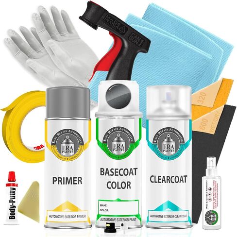 ERA Paints L23F/Q9/22D - Slate Gray Metallic for PORSCHE Exact Match Automotive Touch Up Paint Spray - Basic Kit in Saudi Arabia
