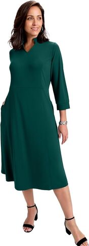 Jessica London Women's Plus Size V-Neck Midi Dress in Saudi Arabia