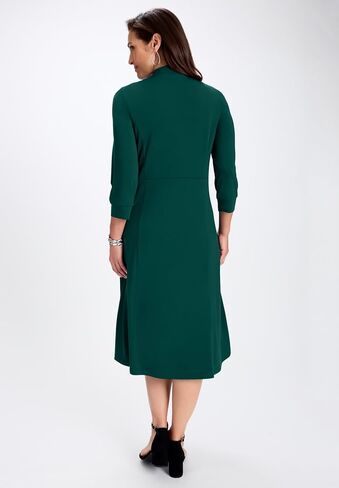 Jessica London Women's Plus Size V-Neck Midi Dress in Saudi Arabia