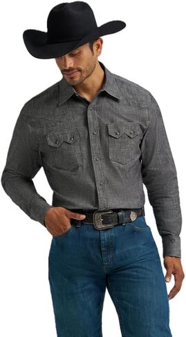 قميص كودي جونسون الرجالي من Wrangler ذو جيبين غربي in Saudi Arabia