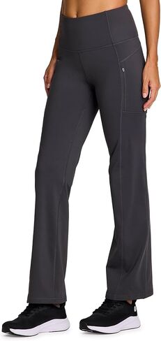 RBX Fleece Yoga Pants for Women, Fleece Lined Flare Leggings with Zipper Pockets Full Length Bootcut Workout Pants in Kuwait