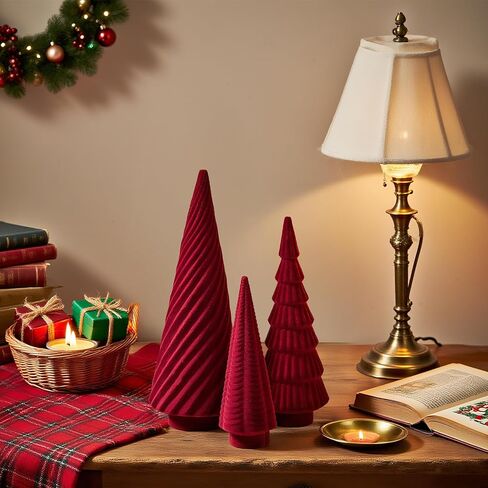 Spiral Resin Christmas Tree Decorations, 3 PCS Tabletop Small Christmas Tree Clearance for Desk Decor, Small Fake Christmas Tree, Gold Home Decor, Christmas Table Centerpieces Winter Mantel Decor in Kuwait