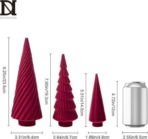 Spiral Resin Christmas Tree Decorations, 3 PCS Tabletop Small Christmas Tree Clearance for Desk Decor, Small Fake Christmas Tree, Gold Home Decor, Christmas Table Centerpieces Winter Mantel Decor in Kuwait