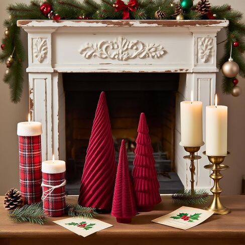 Spiral Resin Christmas Tree Decorations, 3 PCS Tabletop Small Christmas Tree Clearance for Desk Decor, Small Fake Christmas Tree, Gold Home Decor, Christmas Table Centerpieces Winter Mantel Decor in Kuwait