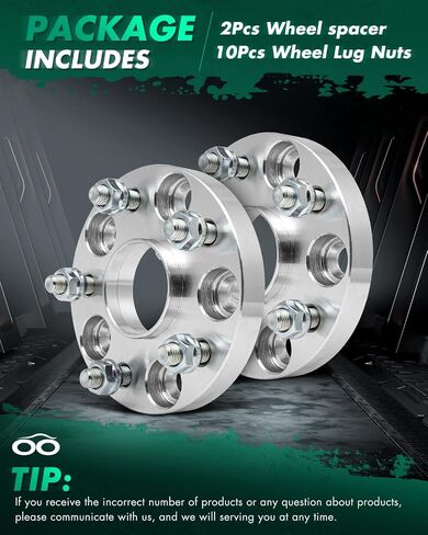 SCITOO 2Pcs Wheel Spacers 20mm 5x4.5 Bore 60.1mm Studs 12x1.5 5 Lug Wheel Spacers Adapters Fit for Toyota Camry for RAV4 for Tacoma for Highlander for Lexus ES300 ES300h for Lexus ES330 in Saudi Arabia