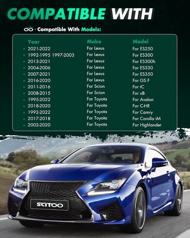 SCITOO 2Pcs Wheel Spacers 20mm 5x4.5 Bore 60.1mm Studs 12x1.5 5 Lug Wheel Spacers Adapters Fit for Toyota Camry for RAV4 for Tacoma for Highlander for Lexus ES300 ES300h for Lexus ES330 in Saudi Arabia