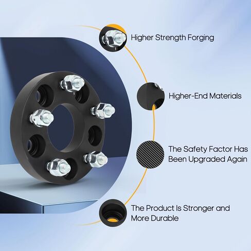 OCPTY 4 قطعة فواصل العجلات 5x110 إلى 5x114.3 محولات العجلات 25 مللي متر موضوع 12x1.5 مركز تتحمل 65.1 مللي متر لسيارة شيفروليه كوبالت HHR لبونتياك G5 G6 in Saudi Arabia