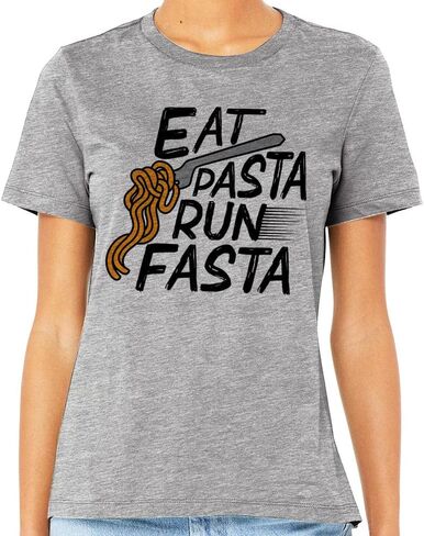 TeesAndTankYou Eat Pasta Run Fasta Shirt Unisex in Saudi Arabia